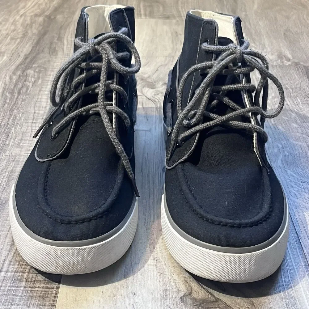 Polo Ralph Lauren Lander Chukka Hi Top Canvas Boots Shoes Size 8D Black